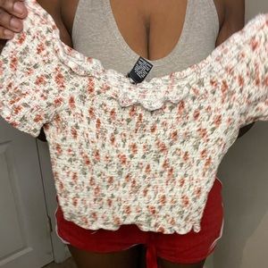 Flower crop top